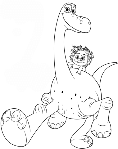 Arlo And Spot Coloring Page